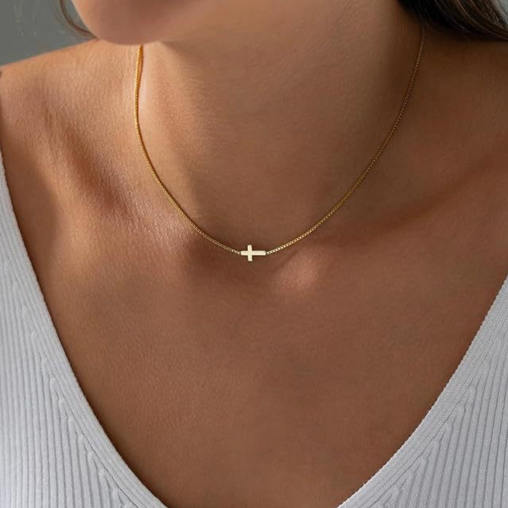 Halskette "Liegendes Kreuz"