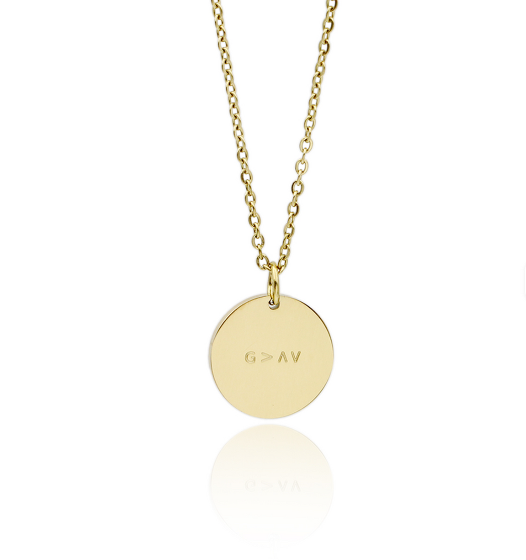 Halskette "God is bigger"