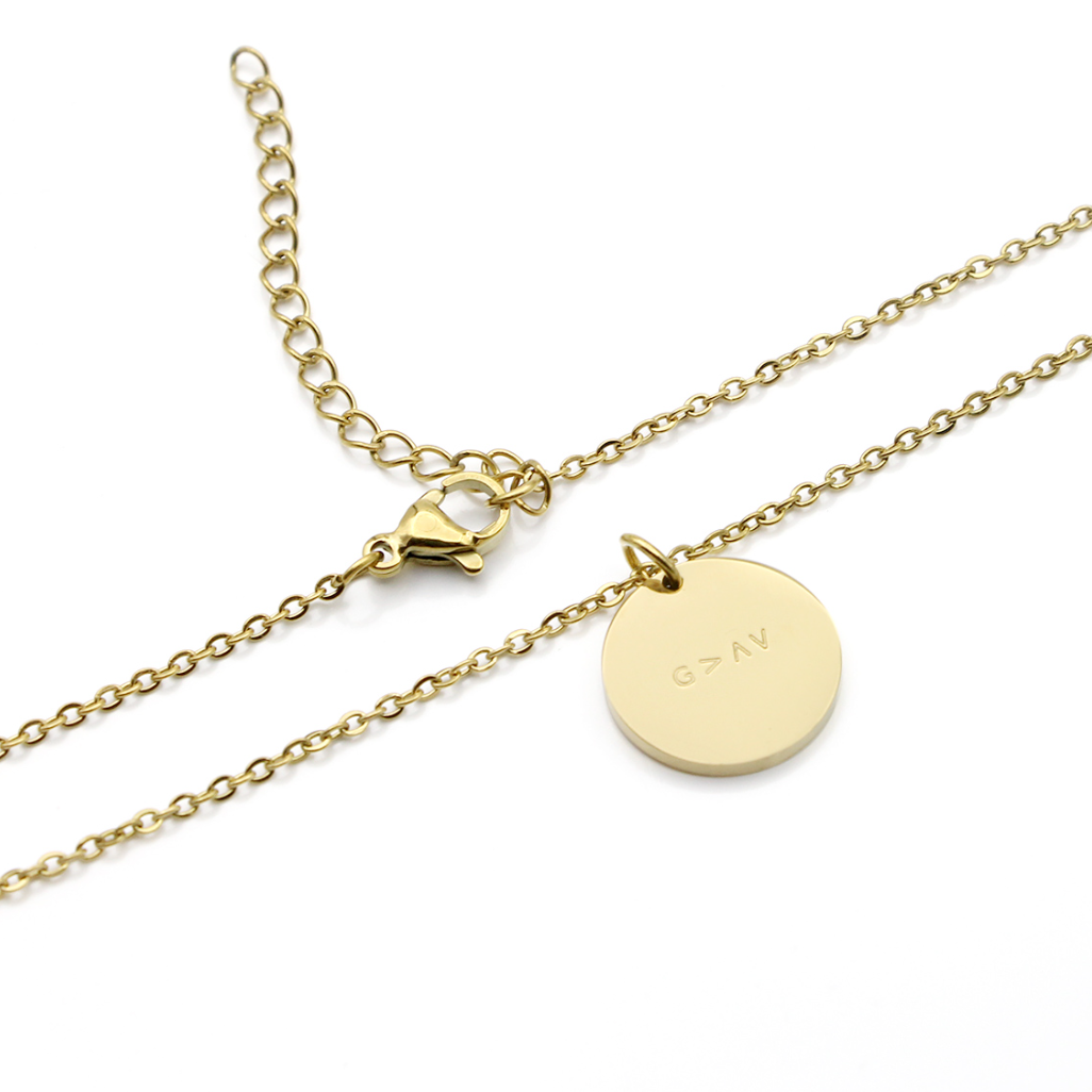 Halskette "God is bigger"