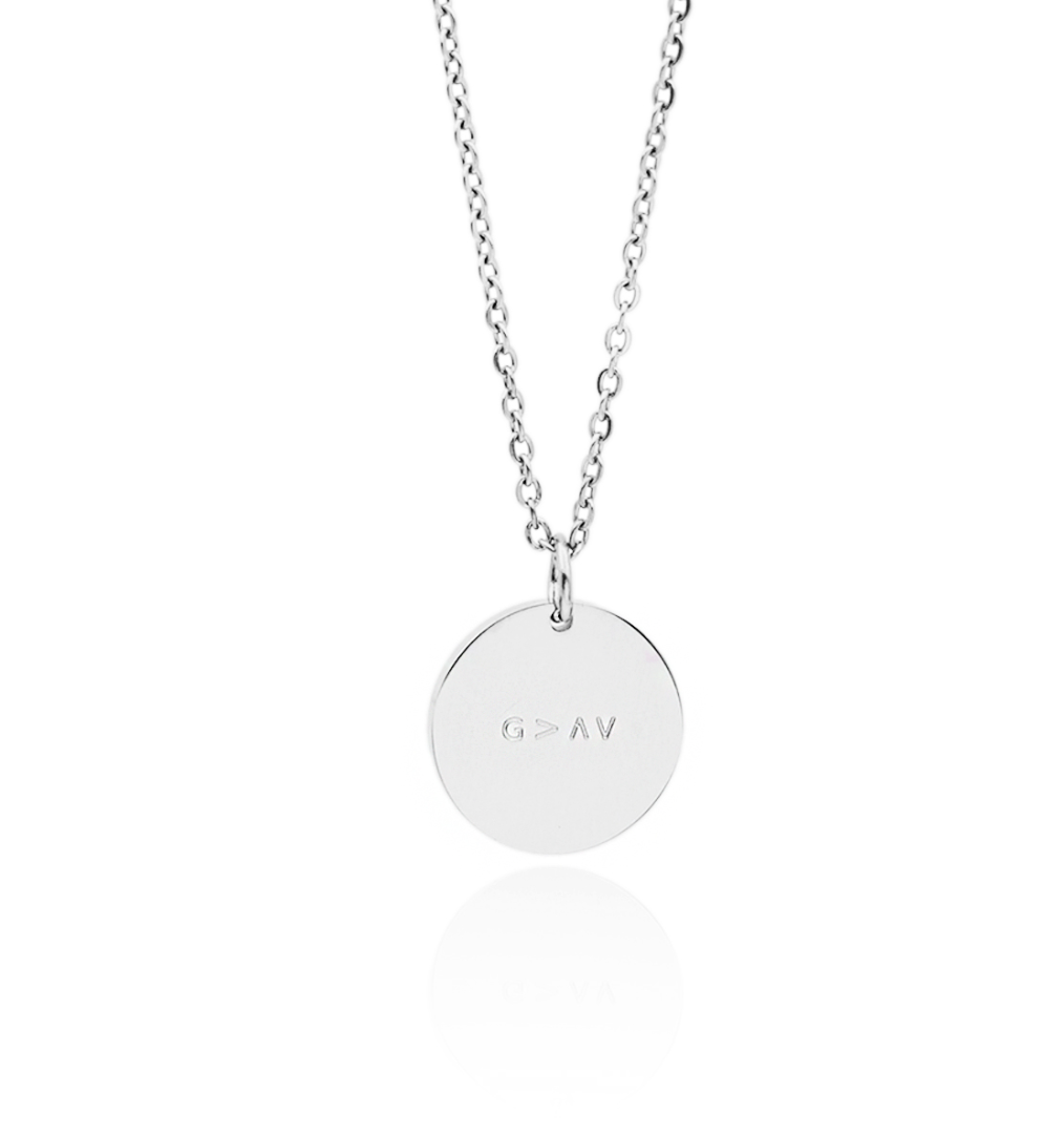 Halskette "God is bigger"